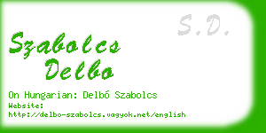 szabolcs delbo business card
